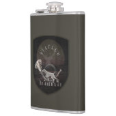 Drahthaar T-Shirt Trucker Hat Sleutelhanger Coffee Heupfles (Links)