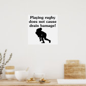 Drain Bamage Rugby Poster (Keuken)