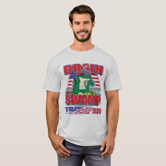 Drain the Swamp Trump 2020 T-shirt (Voorkant volledig)