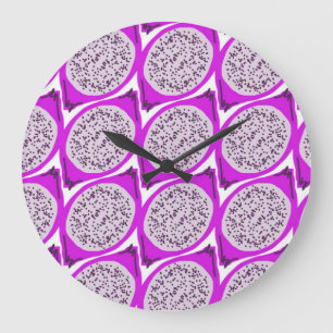Drakefruit Doodle Grote Klok