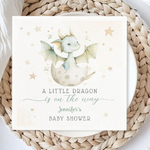 Draken Baby Shower Mooie Groene Draken Papieren Se Servet