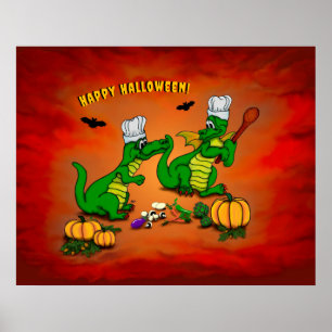 Draken - Gelukkig Halloween! Vandaag zal ik koken Poster