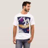 Draken in de ruimte t-shirt (Voorkant volledig)