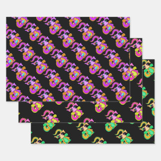 Draken Inpakpapier Set Vel
