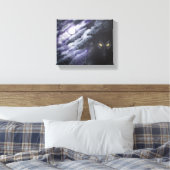Draken Maan Canvas Afdruk (Insitu (Slaapkamer))