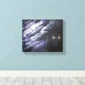 Draken Maan Canvas Afdruk (Insitu (Houten vloer))