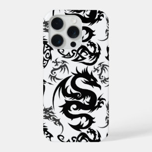 Draken omtrek patroon 05.b.DOLP01 iPhone 15 Pro Hoesje