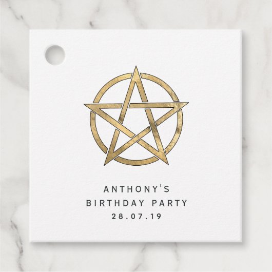 Draken Pentagram Bedankjes Labels (Voorkant)