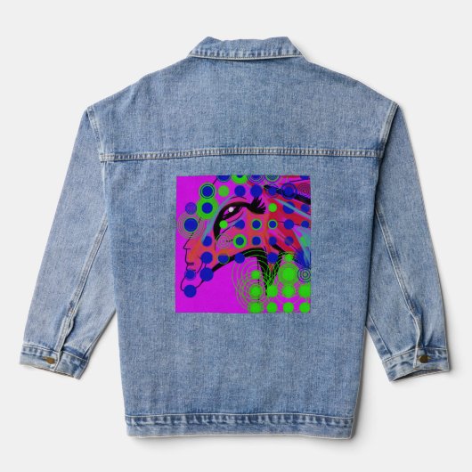 Draken profetes denim jacket (Achterkant)