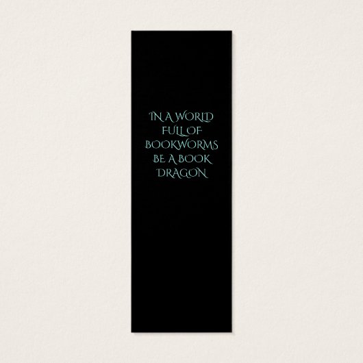 Draken Schubben Kleine Boeklegger Mini Visitekaartjes (Achterkant)