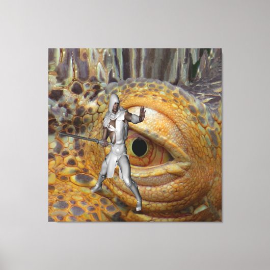 Draken Slayer Canvas Afdruk (Voorkant)