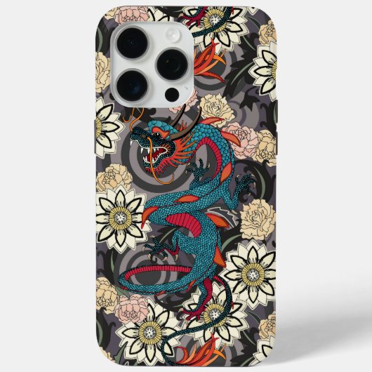 draken-tatoeage donker Case-Mate iPhone case (Achterkant)