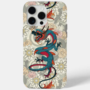 draken-tatoeage licht iPhone 15 pro max hoesje