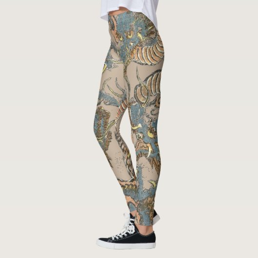  draken Tattoo van Keisai Eisen Leggings (Links)