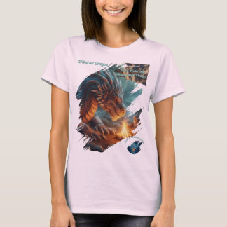Draken | Tribale Vuurdraak Fantasie Kunst T-shirt