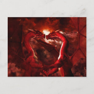 Draken Valentijns Feestdagenkaart