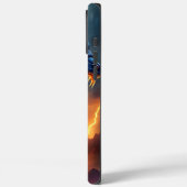 Draken Vuur Bliksem Strijd Twee Case-Mate iPhone Case (Achterkant / Links)