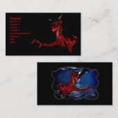 Drakenaanval 2 Sided Visitekaartje (Voorkant / Achterkant)
