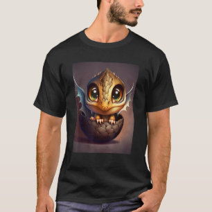 Drakenbaby komt uit een drakenei Magische Draak T-shirt