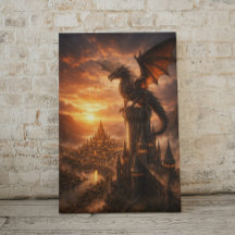 Drakenbewaker van de gloeiende stad