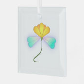 Drakenbloem Glas Ornament (Voorkant links)