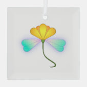 Drakenbloem Glas Ornament (Achterkant)