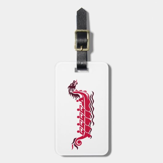 Drakenboot Bagagelabel (Voorkant verticaal)