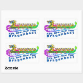 Drakenbootsticker Rechthoekige Sticker (Vel)