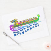 Drakenbootsticker Rechthoekige Sticker (Envelop)