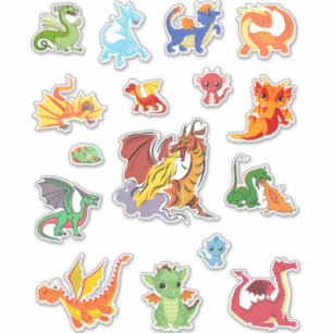 Drakenbundel Alle in één multipack Sticker