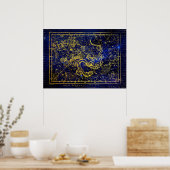 drakenconstellatie-poster poster (Keuken)
