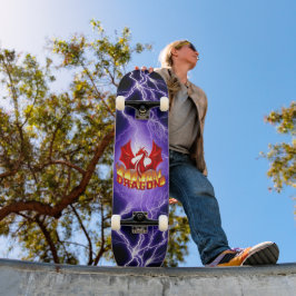 Drakend vuur skateboard