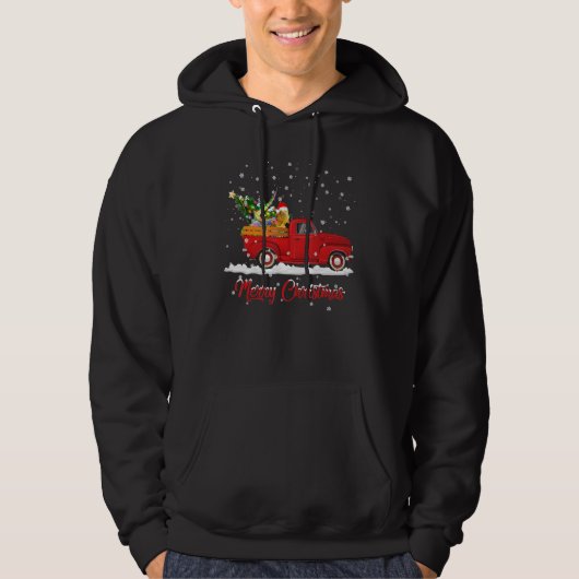 Drakendier Rood Roodvliegerkerst Hoodie (Voorkant)