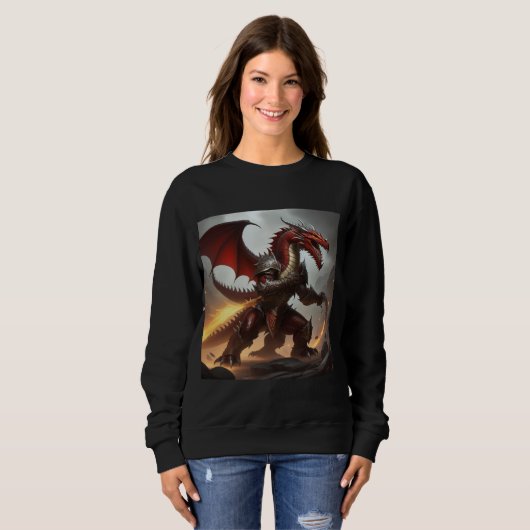 Drakendoder rood trui (Voorkant volledig)