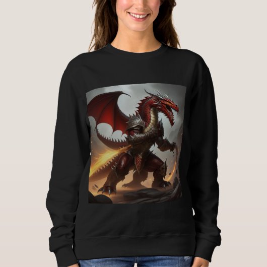 Drakendoder rood  trui (Voorkant)