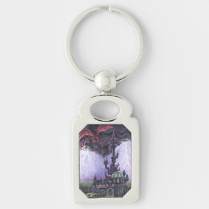 Drakendragon Kasteel Sleutelhanger
