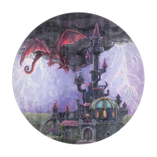 Drakendragon Kasteel Snijplank (Voorkant)