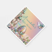 Drakeneieren voor sproeiers op de regenboog servet (Hoek)