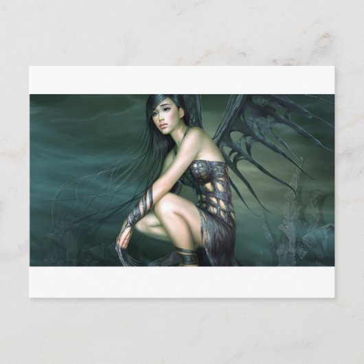 drakenfee briefkaart (Voorkant)