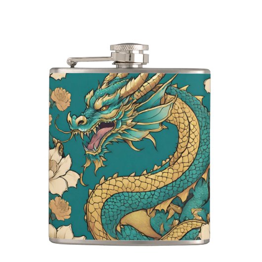 Drakenfles Heupfles (Voorkant)