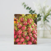 Drakenfruit| Can Duoc Market Briefkaart (Staand voorkant)