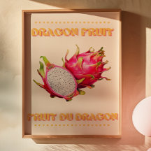 drakenfruit | Fruit du Dragon Frans Poster