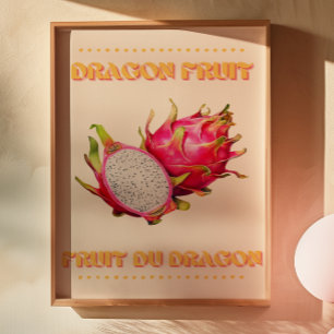 drakenfruit Fruit du Dragon Frans Poster
