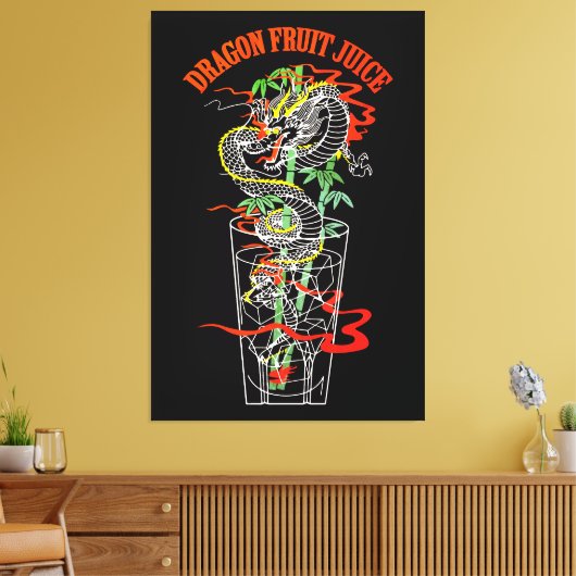 Drakenfruit Ssap Canvas Afdruk (Insitu (Woonkamer))