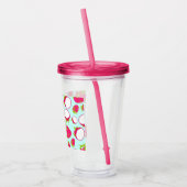 Drakenfruitpatroon Acryl Drinkbeker (Links)