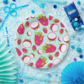 Drakenfruitpatroon Papieren Bordje (Feest)