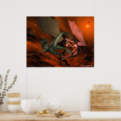 Drakengevecht Poster (Keuken)