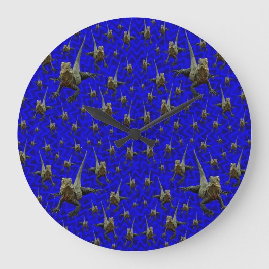 Drakenhagedis, wandklok grote klok (Voorkant)