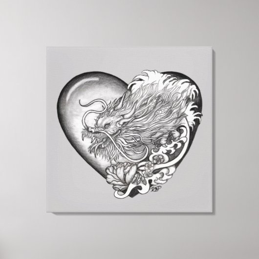 Drakenhart Canvas Afdruk (Voorkant)