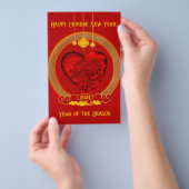 Drakenhart, jaar van de draak flyer (Hand)